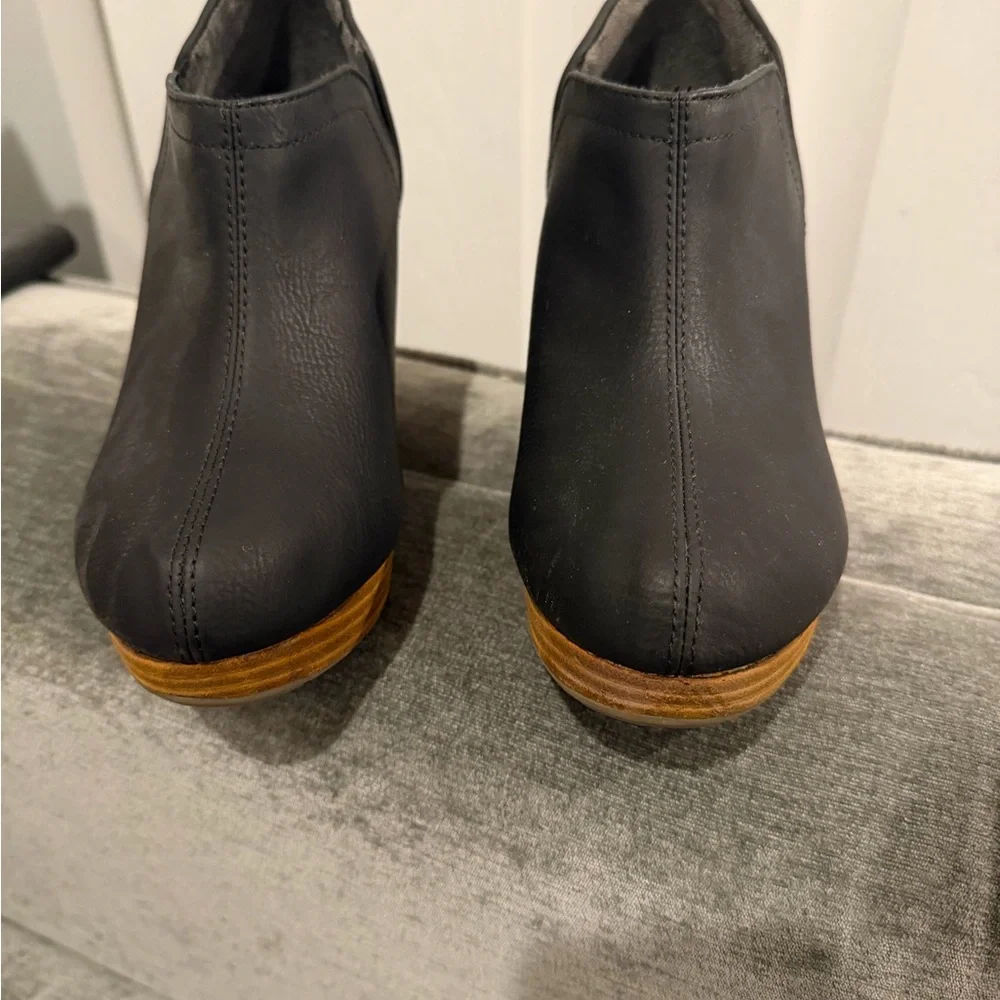 Dr. Scholls Black Wedge Ankle Boots - Picture 2 of 6